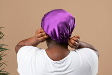 Load image into Gallery viewer, Reversible Silk Bonnet – 100% Wooly Satin