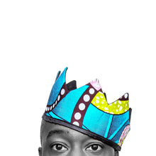 Load image into Gallery viewer, Satin Lined Kings Fabric Crown
