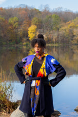 Womens wear fall winter coat black designer