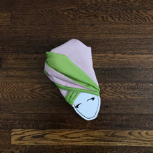 Load image into Gallery viewer, pink and green head wrap adult womens