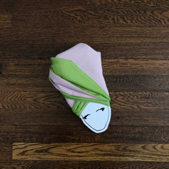 pink and green head wrap adult womens