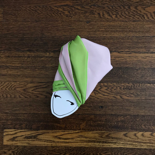 pink and green head wrap adult womens 