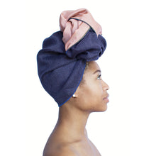 Load image into Gallery viewer, Blue and Pink head wrap adult womens 
