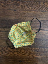 Load image into Gallery viewer, Yellow Cotton Face Mask Adults Unisex
