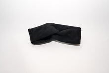 Load image into Gallery viewer, Black Linen Knotted Head Band
