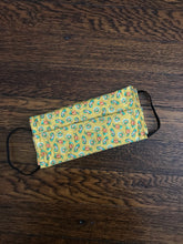 Load image into Gallery viewer, Yellow Cotton Face Mask Adults Unisex

